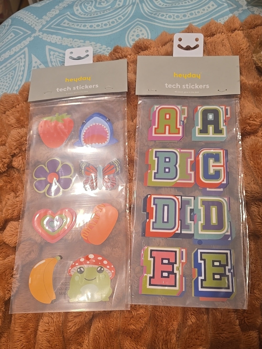 ❤️10/$13 heyday Kids Stickers Pack - Multicolor Fruit, Alphabe